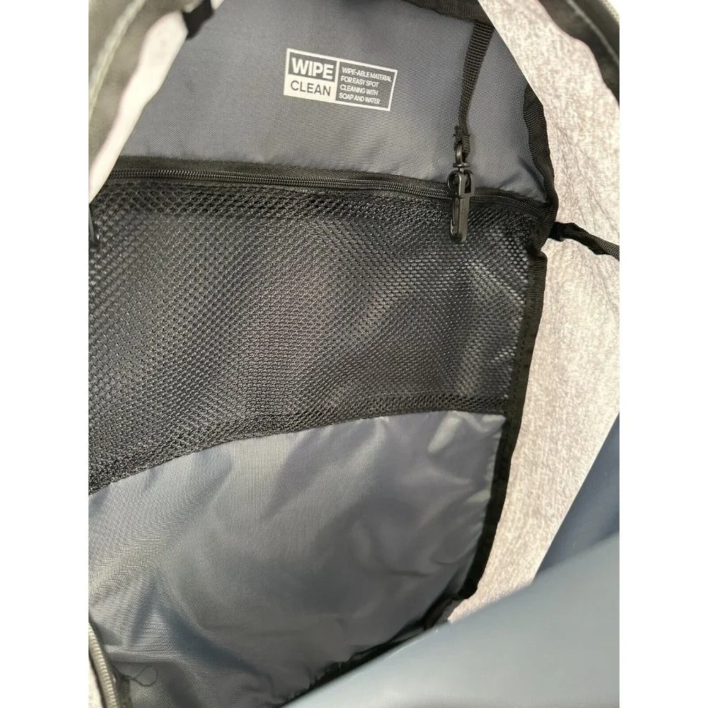 adidas Prime Sling Backpack Heather Gray Large School Bag Fits Laptop/Tablet Boy